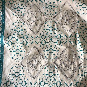 Anthropologie Queen Duvet Cover and Sham